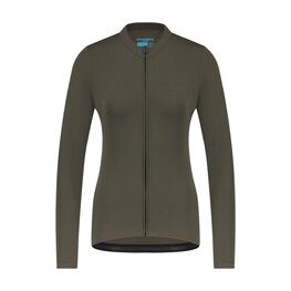 SHIMANO Tricou de cilism pentru iarnă cu mânecă lungă - KAEDE THERMAL LONG - gri