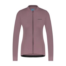 SHIMANO Tricou de cilism pentru iarnă cu mânecă lungă - KAEDE THERMAL LONG - mov