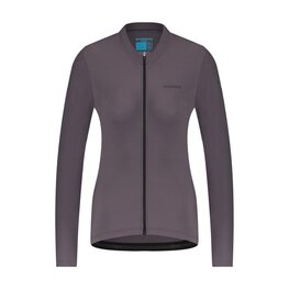 SHIMANO Tricou de cilism pentru iarnă cu mânecă lungă - ELEMENT LONG - mov