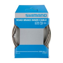 SHIMANO cablu de frână - BRAKE CABLE ROAD 3500mmx1,6mm - argintiu