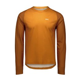 POC Tricou de ciclism cu mânecă lungă de vară - MOTION AIR L/S - maro