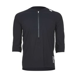 POC Tricou de ciclism cu mânecă scurtă - RESISTANCE ENDURO 3/4 - negru
