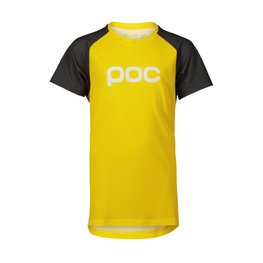 POC Tricou de ciclism cu mânecă scurtă - ESSENTIAL MTB - galben/gri