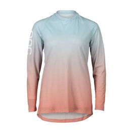 POC Tricou de ciclism cu mânecă lungă de vară - ESSENTIAL MTB LITE  - roșu/albastru deschis
