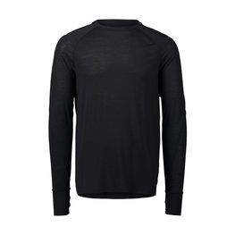 POC Tricou de cilism pentru iarnă cu mânecă lungă - LIGHT MERINO - negru