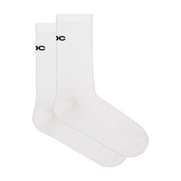 POC Șosete clasice de ciclism - CADENCE ROAD LONG SOCKS - alb