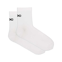 POC Șosete de gleznă de ciclism - CADENCE ROAD SHORT SOCKS - alb