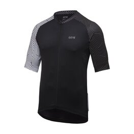 GORE Tricou de ciclism cu mânecă scurtă - C5 - alb/negru