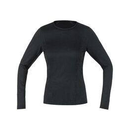 GORE Tricou de ciclism cu mânecă lungă - M WMN BL THERMO LS - negru