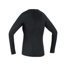 GORE Tricou de ciclism cu mânecă lungă - M WMN BL THERMO LS - negru