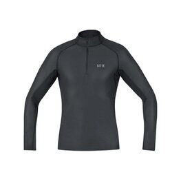 GORE Tricou de ciclism cu mânecă lungă - M GWS BL THERMO TURTLENECK - negru
