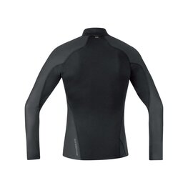 GORE Tricou de ciclism cu mânecă lungă - M GWS BL THERMO TURTLENECK - negru