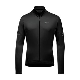 GORE Tricou de cilism pentru iarnă cu mânecă lungă - C3 THERMO - negru
