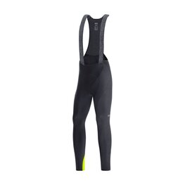 GORE Pantaloni de ciclism lungi cu bretele - C3 THERMO - negru/galben