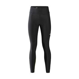 GORE Pantaloni de ciclism lungi fără bretele - PROGRESS THERMO - negru/galben