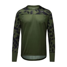 GORE Tricou de ciclism cu mânecă lungă - TRAILKPR - negru/gri