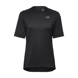 GORE Tricou de ciclism cu mânecă scurtă - TRAILKPR WMN - negru