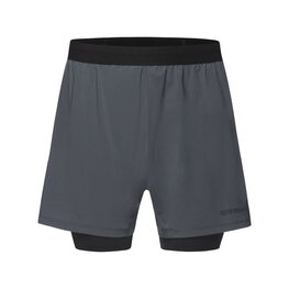 GORE Pantaloni scurți de ciclism fără bretele - CONCURVE 5” 2IN1 - gri