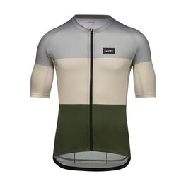 GORE Tricou de ciclism cu mânecă scurtă - SPIRIT STRIPES - albastru deschis/verde