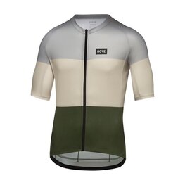 GORE Tricou de ciclism cu mânecă scurtă - SPIRIT STRIPES - albastru deschis/verde