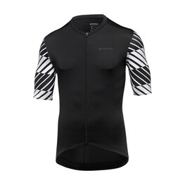 GORE Tricou de ciclism cu mânecă scurtă - SWIFTRIDE OPTICAL - negru/alb