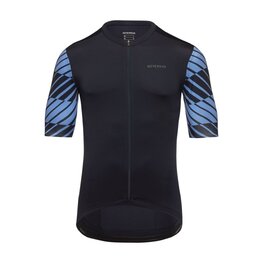 GORE Tricou de ciclism cu mânecă scurtă - SWIFTRIDE OPTICAL - negru/albastru