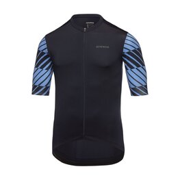 GORE Tricou de ciclism cu mânecă scurtă - SWIFTRIDE OPTICAL - negru/albastru