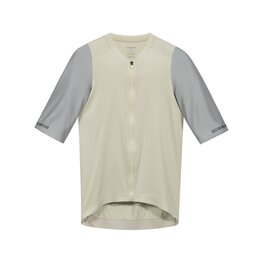 GORE Tricou de ciclism cu mânecă scurtă - DISTANCE 2.0 - bej/gri