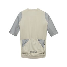 GORE Tricou de ciclism cu mânecă scurtă - DISTANCE 2.0 - bej/gri