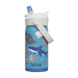 CAMELBAK Sticlă de apă pentru ciclism - THRIVE FLIP STRAW KIDS VSS 0,35 L - albastru/multicolor