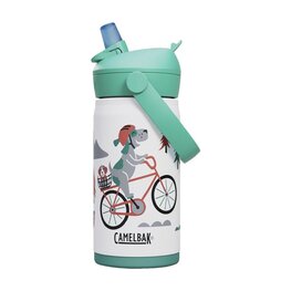 CAMELBAK Sticlă de apă pentru ciclism - THRIVE FLIP STRAW KIDS VSS 0,35 L - alb/multicolor