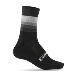 GIRO Șosete clasice de ciclism - COMP RACER HIGH RISE - negru/alb