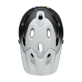 BELL Cască de ciclism - SUPER DH - alb/negru
