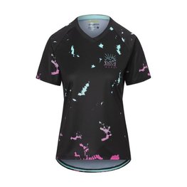 GIRO Tricou de ciclism cu mânecă scurtă - ROUST W - negru