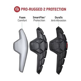 G-FORM genunchiere - PRO RUGGED 2 - negru