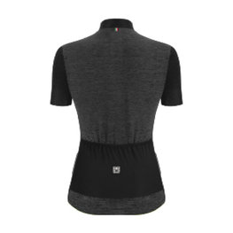 SANTINI Tricou de ciclism cu mânecă scurtă - COLORE PURO LADY - gri/negru