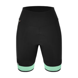 SANTINI Pantaloni scurți de ciclism fără bretele - GIADA PURE - verde/negru