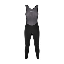 SANTINI Pantaloni de ciclism lungi cu bretele - PURE - negru