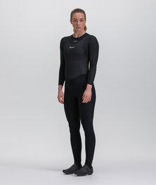 SANTINI Pantaloni de ciclism lungi cu bretele - PURE - negru