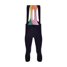 SANTINI Pantaloni de ciclism 3/4 cu bretele - UNICO - negru