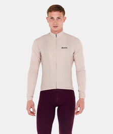 SANTINI Jachetă rezistentă la vânt de ciclism - RTR WIND - fildeş