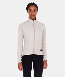 SANTINI Tricou de cilism pentru iarnă cu mânecă lungă - RTR - fildeş