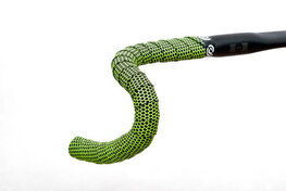 BIKERIBBON bandă ghidon - HEXAGON - galben