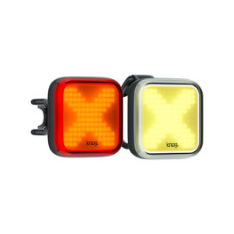 KNOG set de lumini - BLINDER TWINPACK - galben/roșu