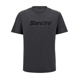SANTINI Tricou de ciclism cu mânecă scurtă - BRAND - gri
