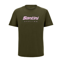SANTINI Tricou de ciclism cu mânecă scurtă - BRAND - verde