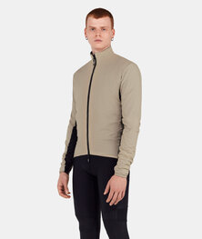 SANTINI Jachetă rezistentă la vânt de ciclism - ALPHA INSULATED - bej