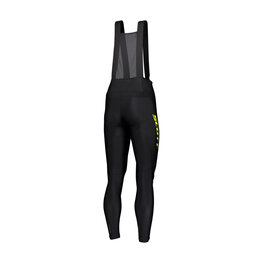 SCOTT Pantaloni de ciclism lungi cu bretele - RC PRO W/O PAD - negru/galben