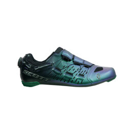 SCOTT Pantofi de ciclism - TRI CARBON - negru/verde/albastru