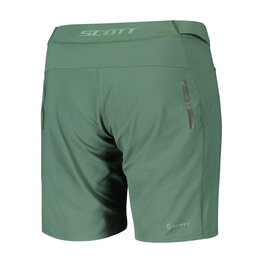 SCOTT Pantaloni scurți de ciclism fără bretele - ENDURANCE LS/FIT W/PAD W - verde